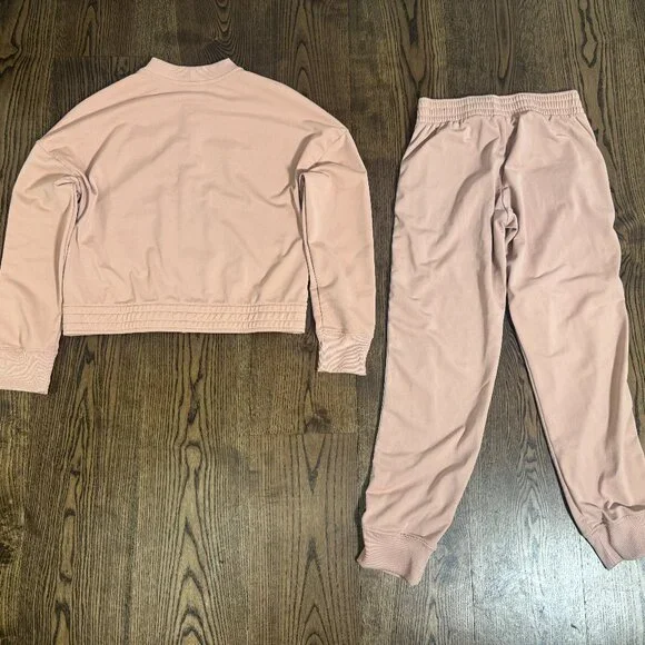 Nike Peach Jogger Set – Zip Jacket & Track Pants with Gold Logo Tape - Picture 2 of 4